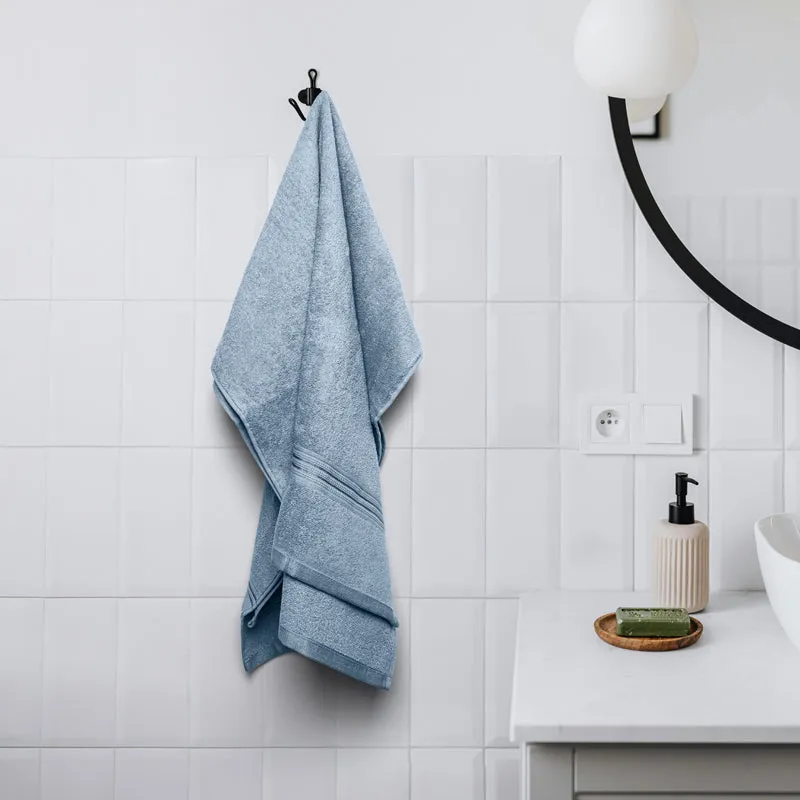 Micro Cotton LuxeDry Solid Bath Towel - Ice Blue media 1