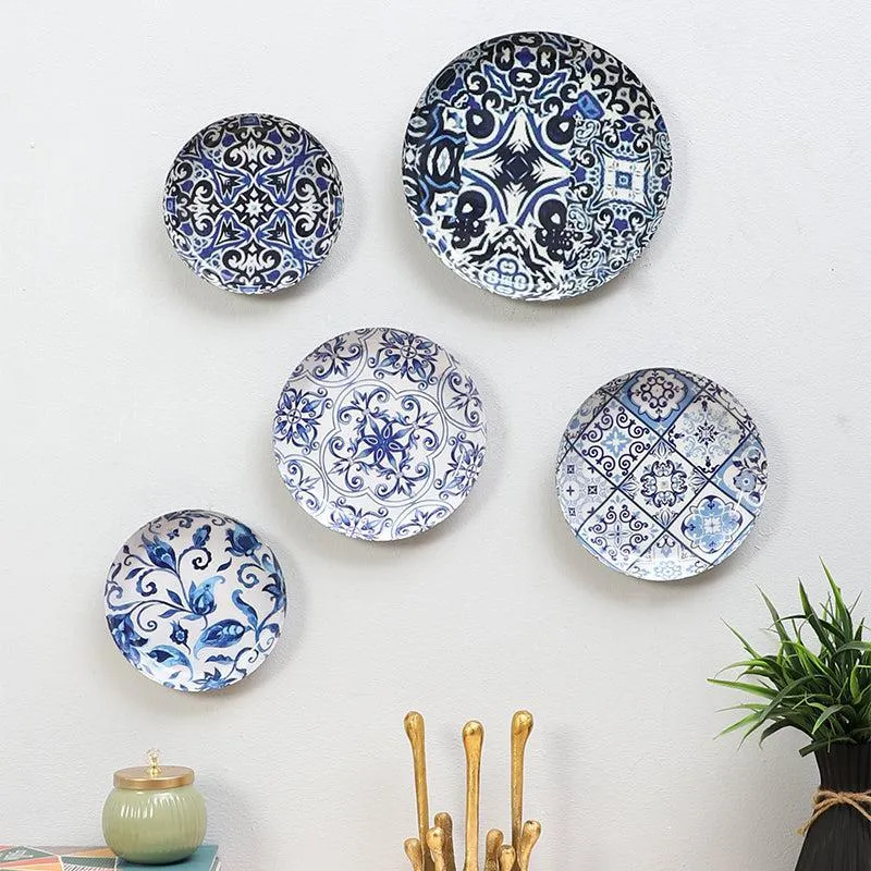 Whispers of Blue Iron Wall Plate - Set Of Five media 1