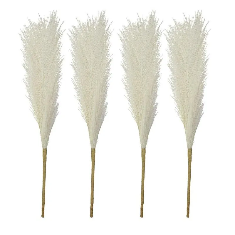 Artificial Feathery Pampas Grass (Off White) - Set Of Four media 4