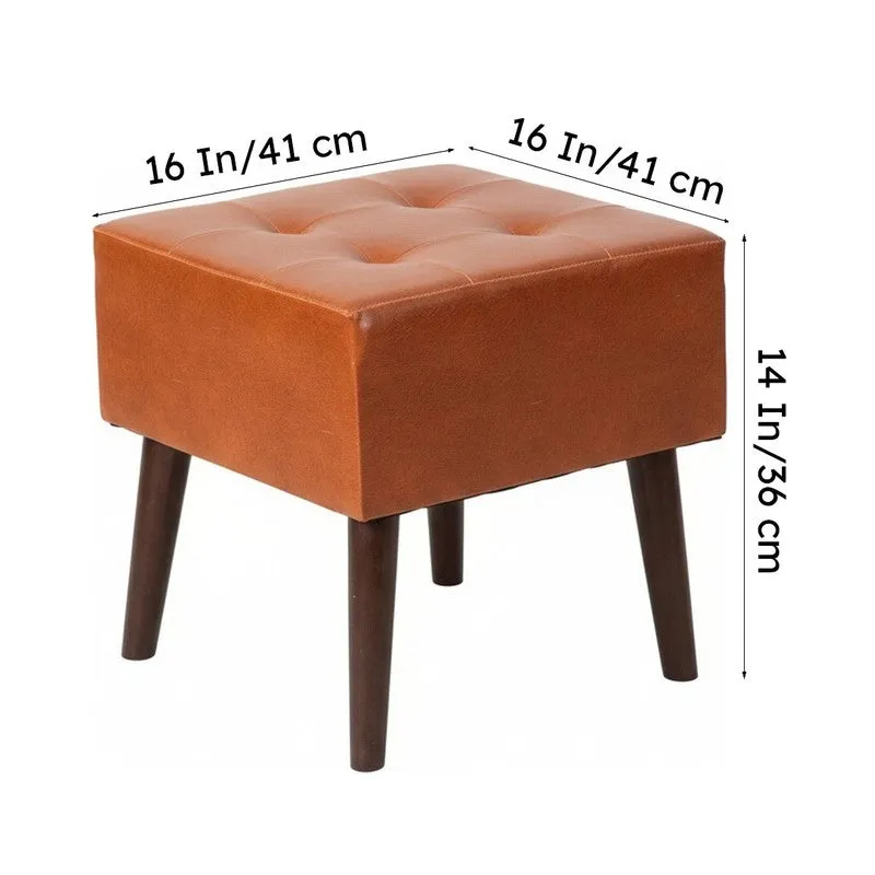Timber Block Ottoman - Orange media 9