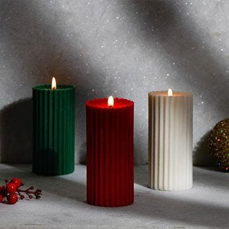 Combo of 3 Scented 'Belief' Pillar Candles media 4
