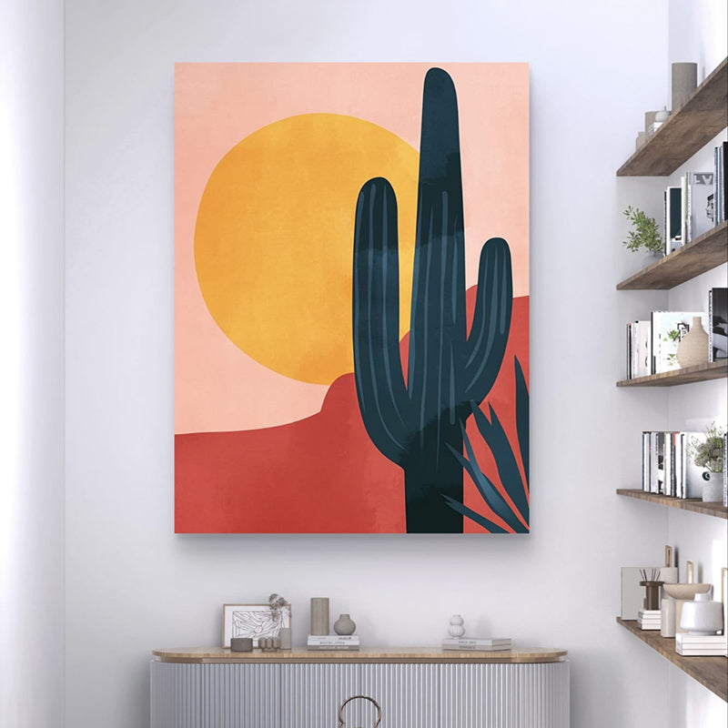 Desert Sunsets Wall Painting