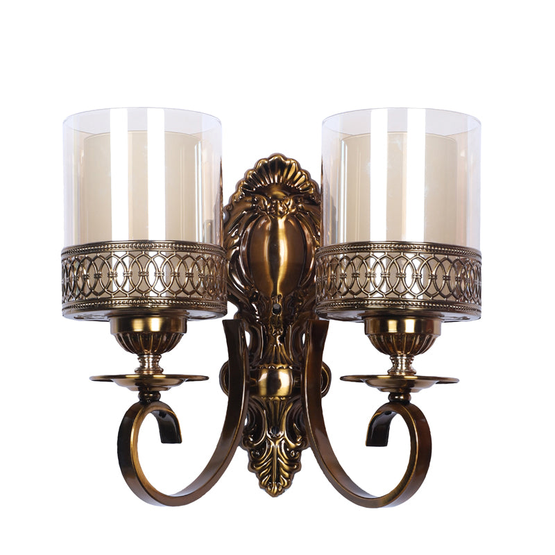 Flax Iron Wall Lamp With Glass Shade media 6