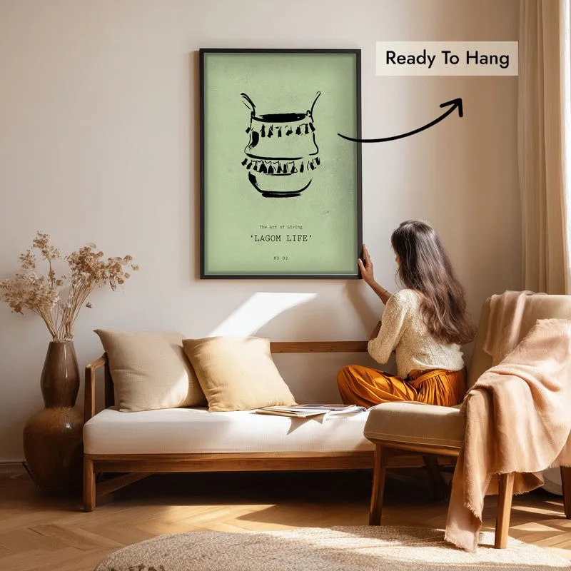 Vessel of Life Canvas Wall Painting With Black Frame media 7