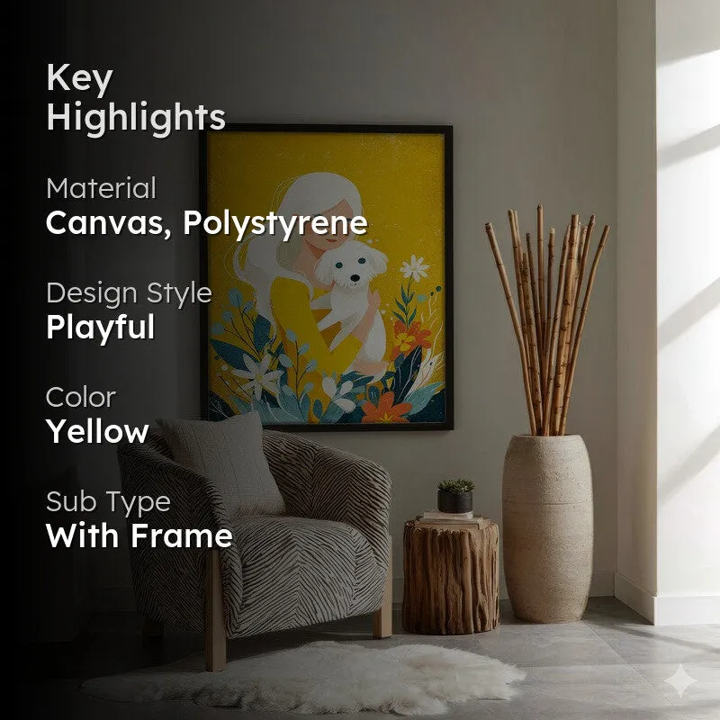 Suniva Canvas Wall Painting With Black Frame media 2