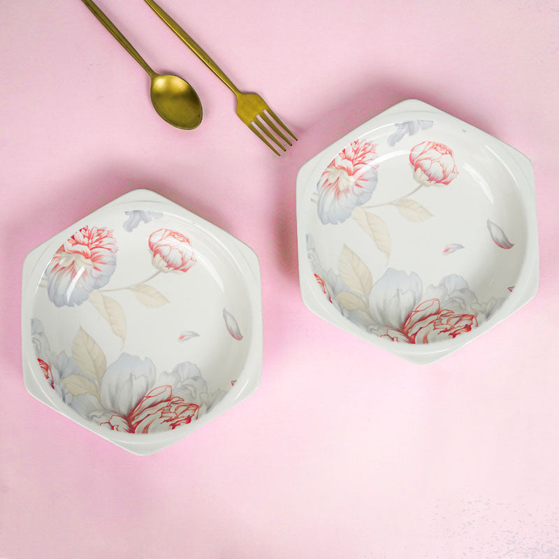 Mida Floral Pasta Plate - Set Of Two media 4