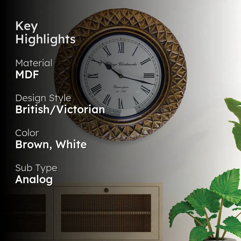 Meriadoc Hand-Painted Wood Wall Clock media 2