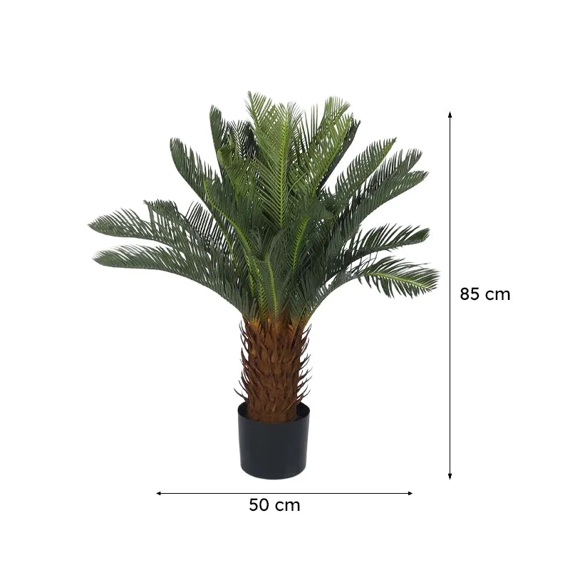 Faux Lush Cycas Plant - 2.8 Feet media 6