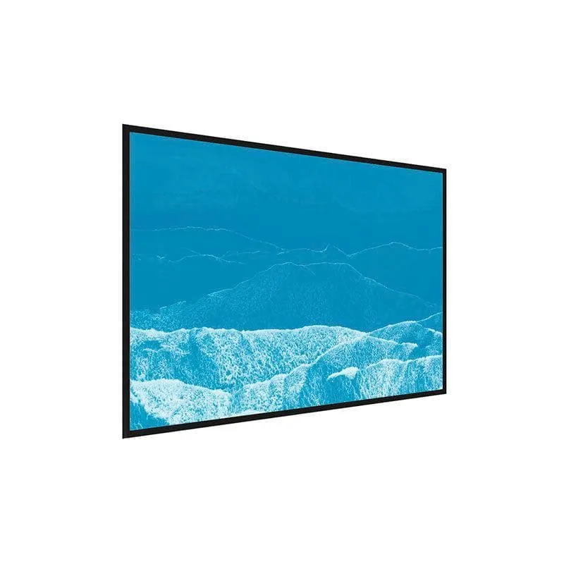 Aerial Sea View Canvas Wall Painting - Black Frame media 3