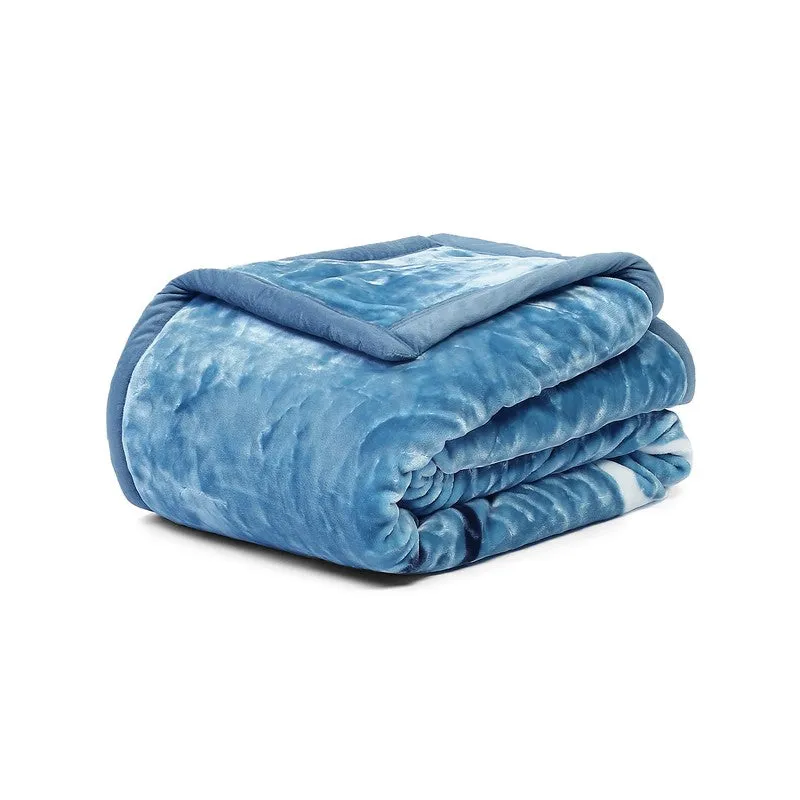 Monte Carlo Azure Dreamscape Blanket (Blue)- 950 GSM media 5