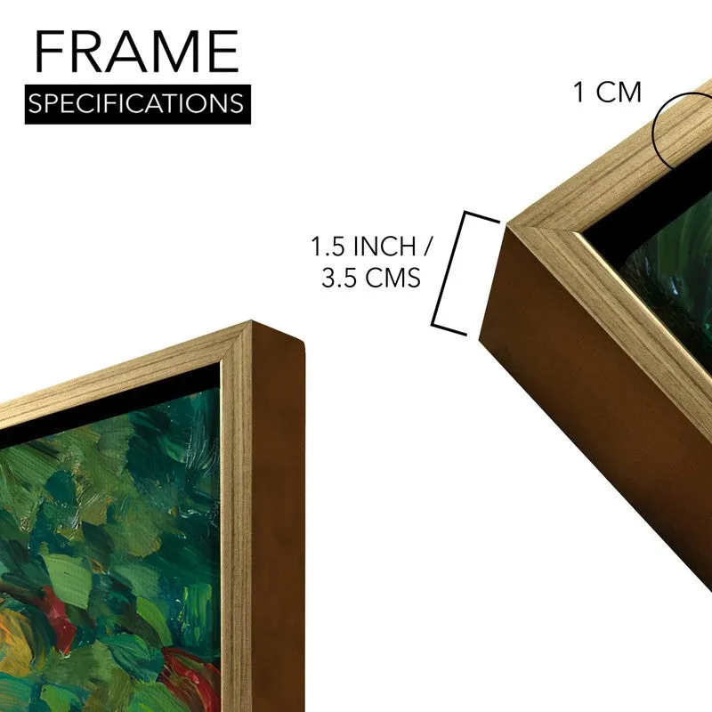 Floral Vortex Canvas Wall Painting With Frame media 8