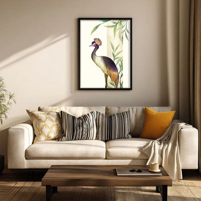 Tranquil Perch Botanical Archival Paper Wall Art With Frame media 1