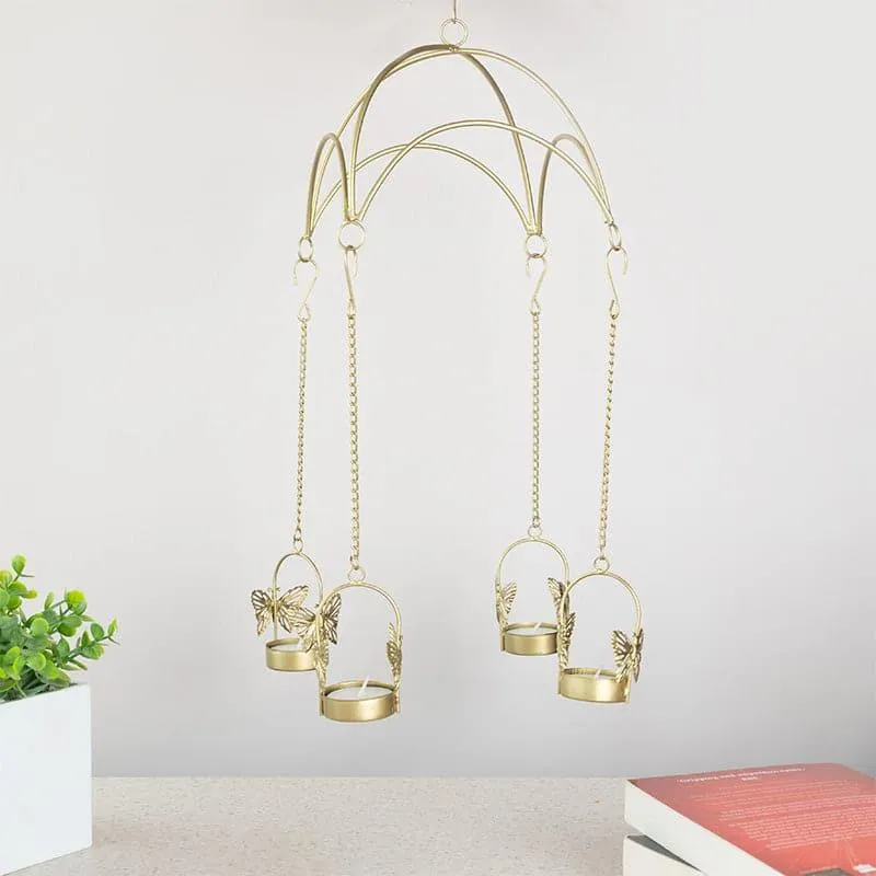 Kisha Butterfly Tealight Candle Holder media 1