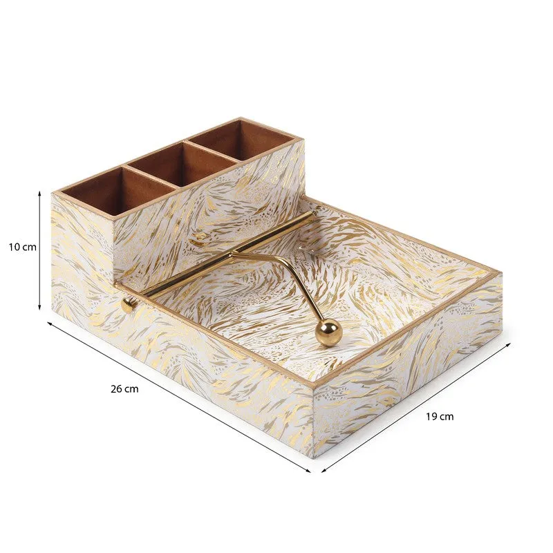 Saryna Wooden Cutlery & Tissue holder media 8