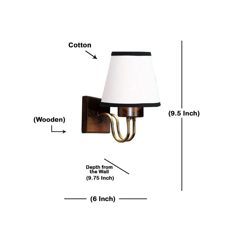 Gilded Arch Decorative Cotton Wall Lamp - White media 7