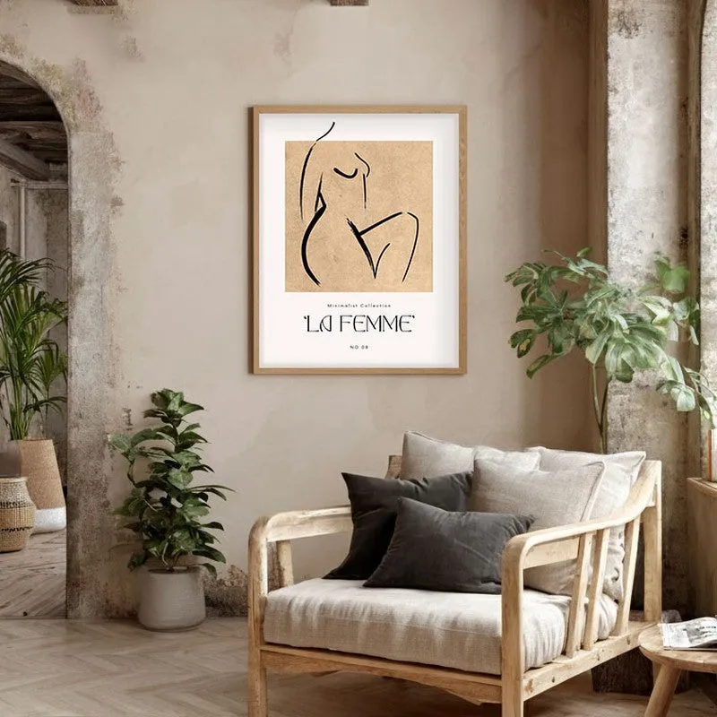 Sovereign Ease Canvas Wall Painting With Brown Frame media 5