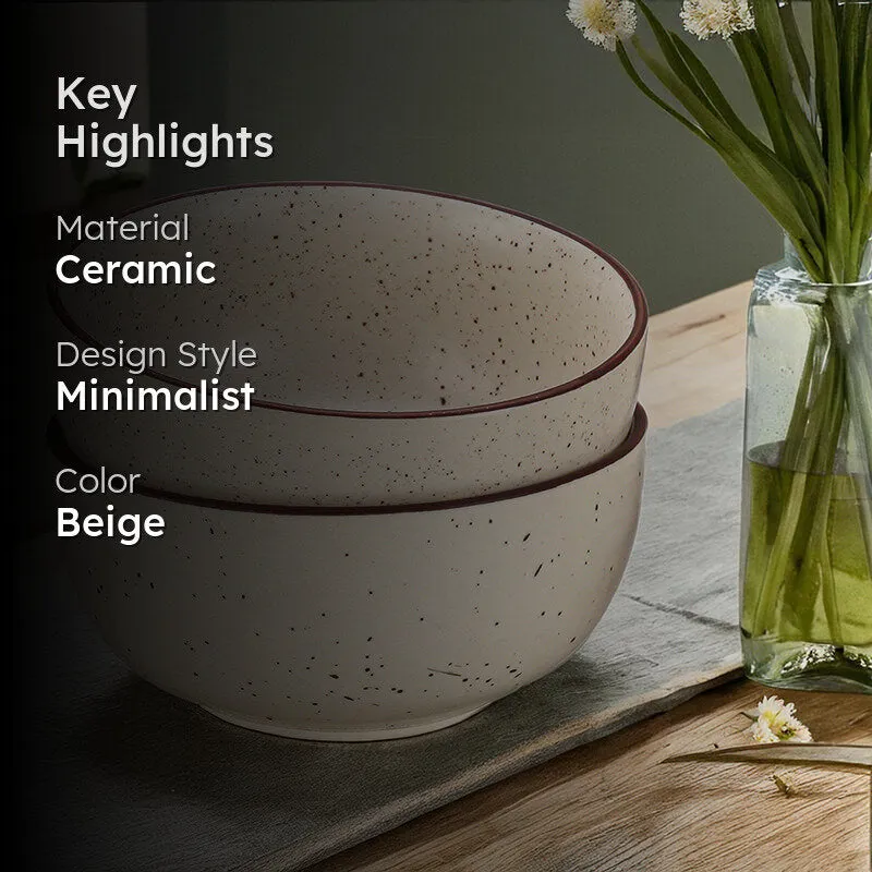 Speckled Terra Serving Bowl (1000 mL) - Set Of Two media 2