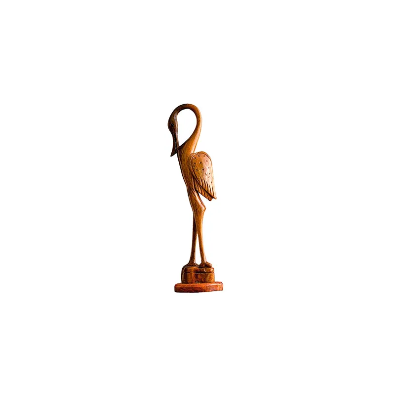 Timber Crane Wood Showpiece media 3