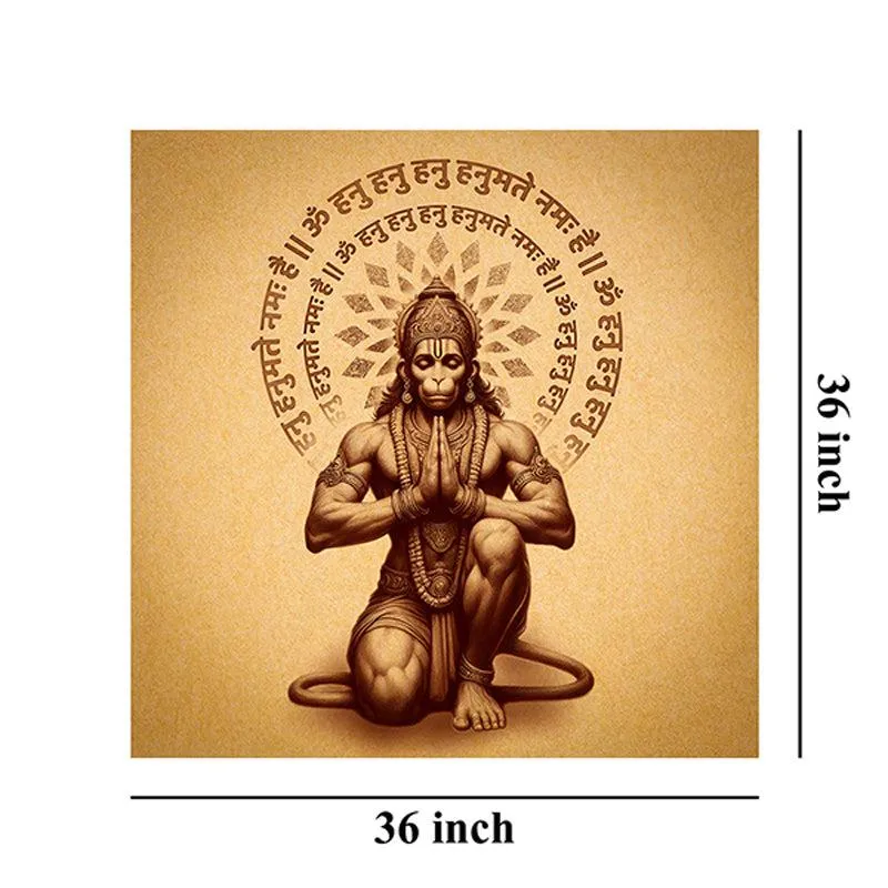 Jai Hanuman Poly Canvas Wall Painting media 8