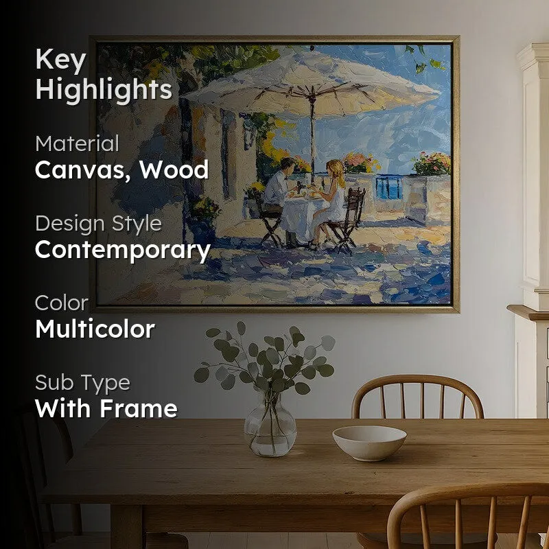 Coastal Brunch Canvas Wall Painting With Frame media 2