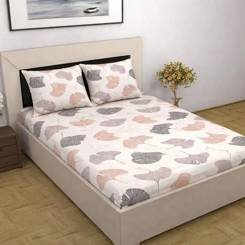 Pastel Bloom Cotton Bedsheet - 300 TC media 1