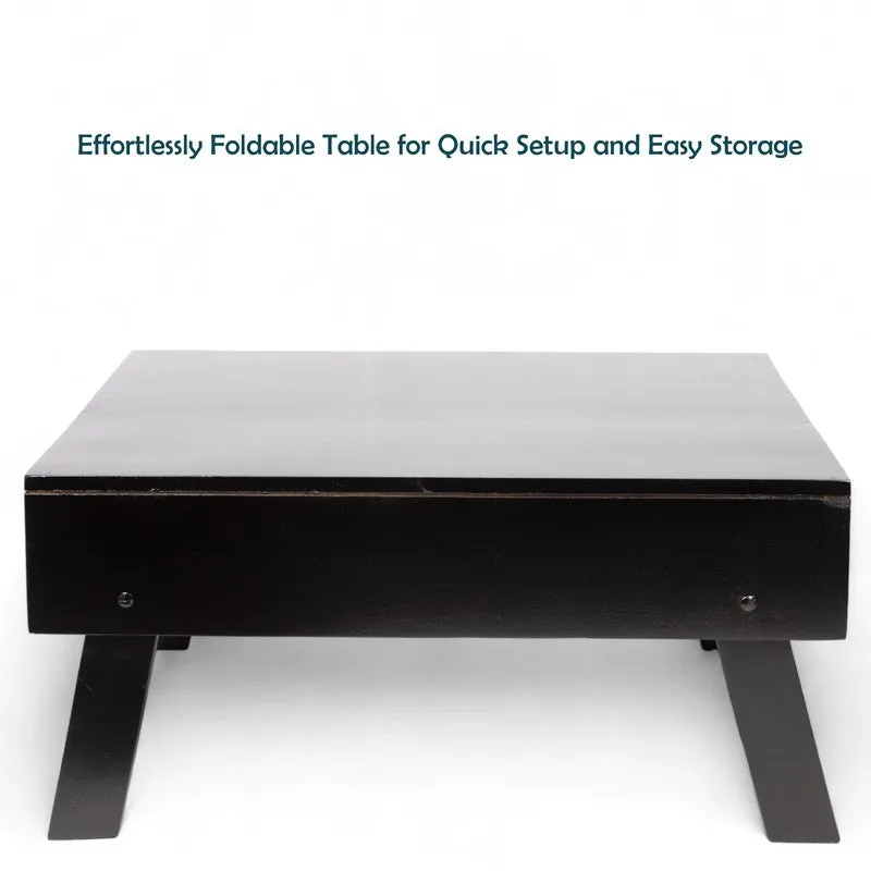 Servo Sheesham Wooden Center Table - Black media 4