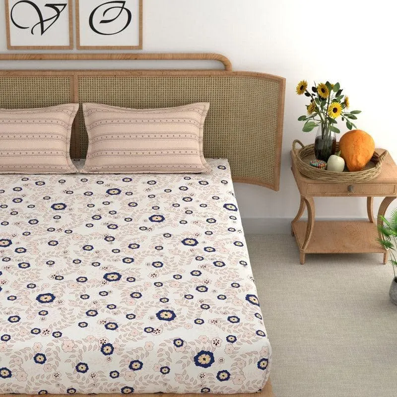 Cornea Floral Microfiber Bedsheet - 180 GSM media 3