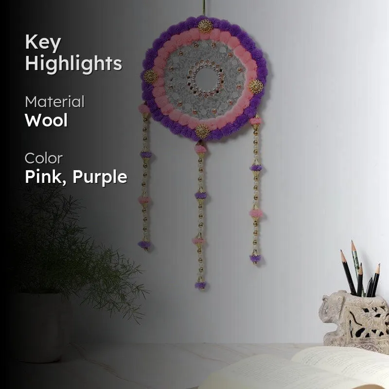 Round Festive Latkan - Pink & Purple media 2