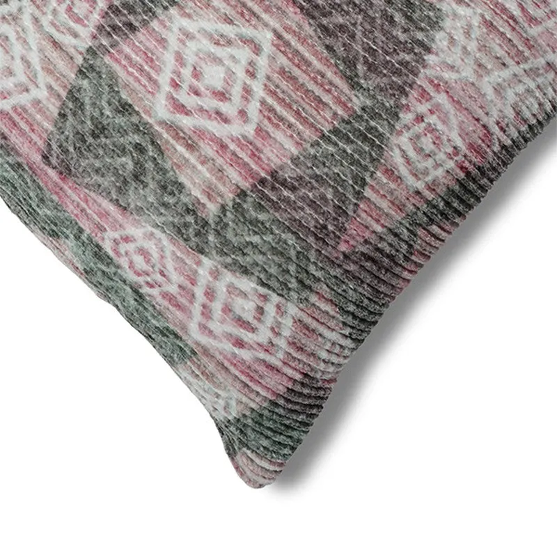 SquareDrift Cushion Cover (Mauve) - Set Of Three media 4