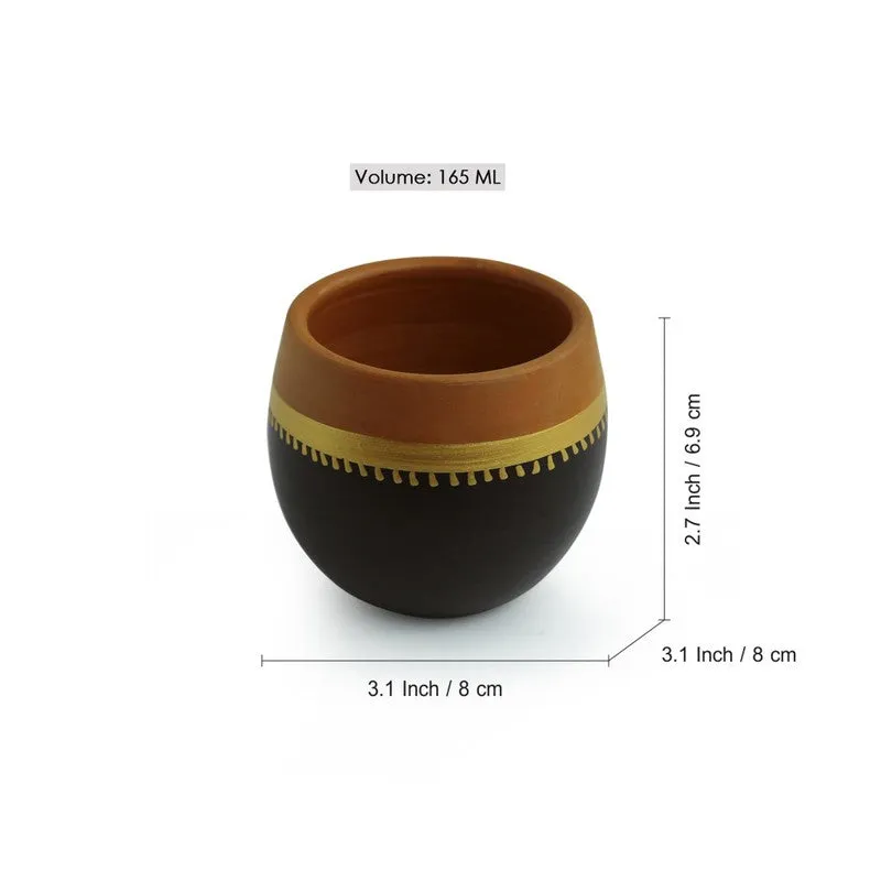 Mano Handpainted Kulhad (165 ML) - Set Of Four media 5