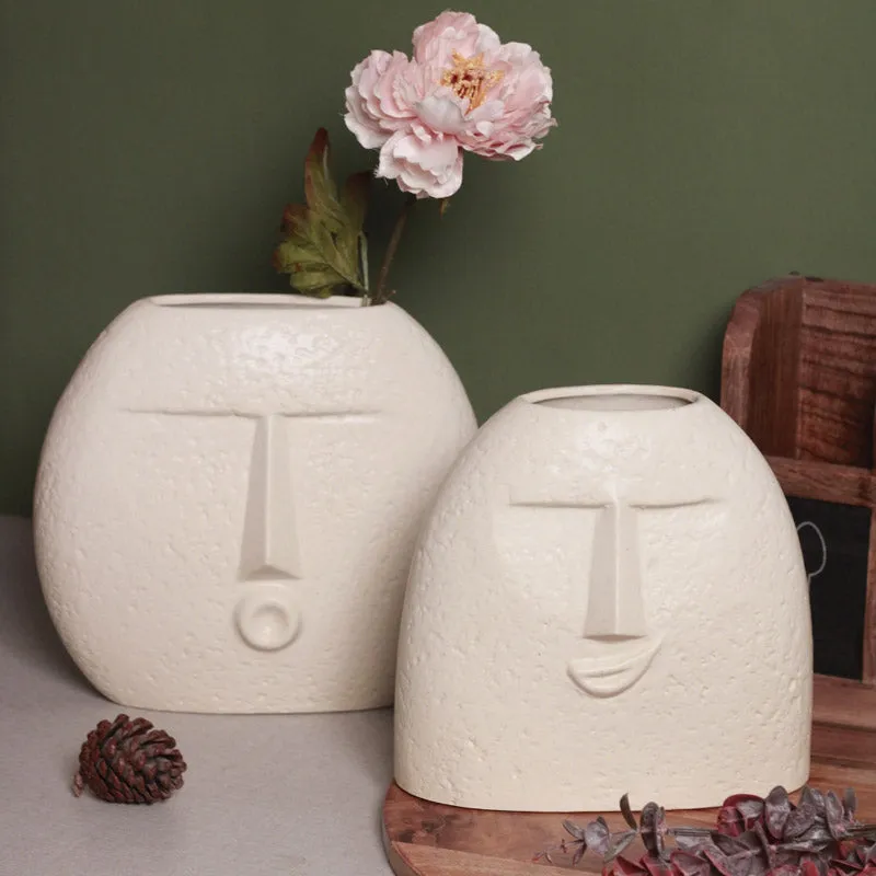 Smirk Smile Vase - Two Piece Set media 1