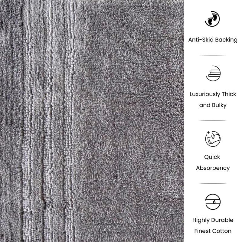 Micro Cotton Cloud Soft Bathmat - Dark Grey media 5
