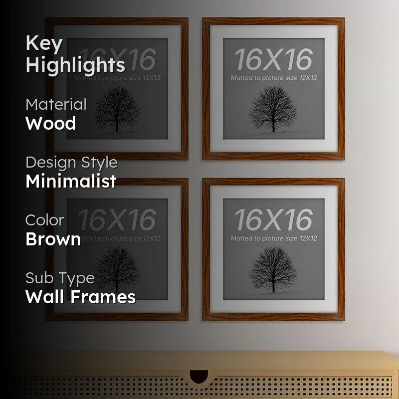 Naia Photo Frame (Brown) - Set Of Four media 2