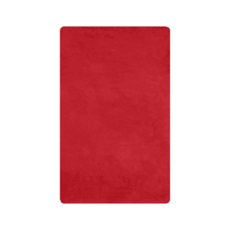 Ruffle Luxe Area Rug - Red media 5