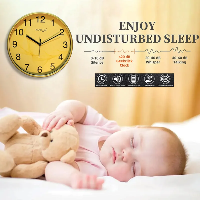 Kronika Analog Wall Clock - Gold & Yellow media 5