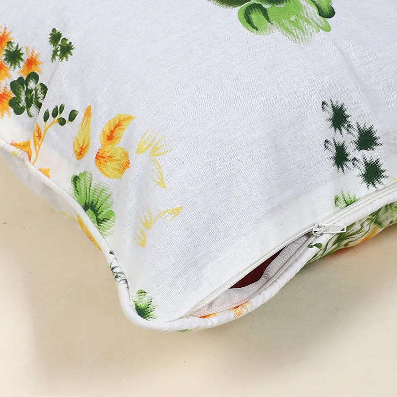 Swayam Florin Printed Cotton Cushion Cover - Set of Two media 5