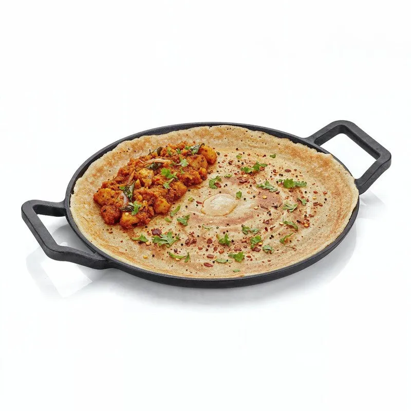Chapati Craft Cast Iron Roti Tawa - Black media 5