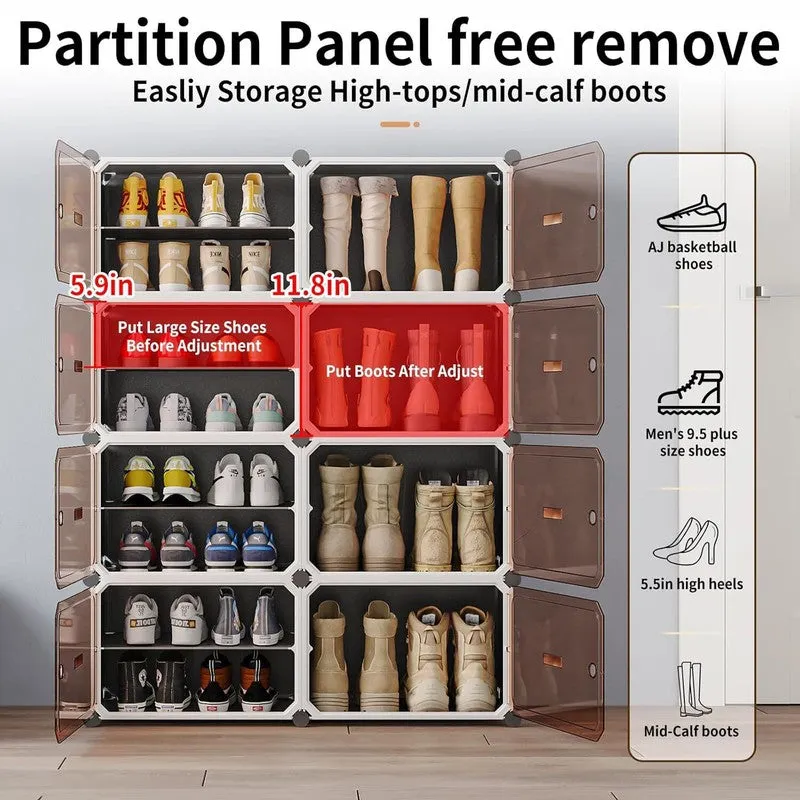 Pavement Brown Plastic & Metal Shoe Racks media 5