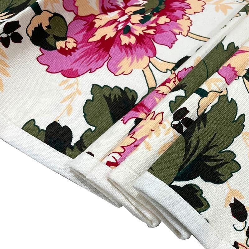 Swayam Dianthus Flora Cotton Table Runner media 5
