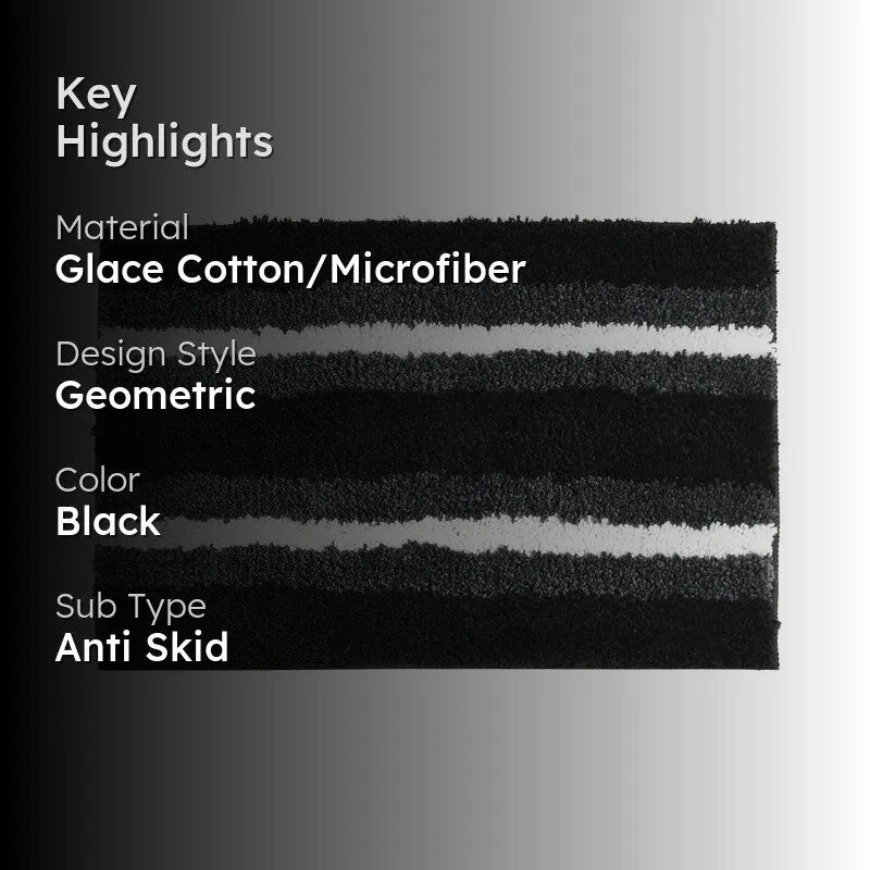 Nexa Cotton Bath Mat - Black media 2
