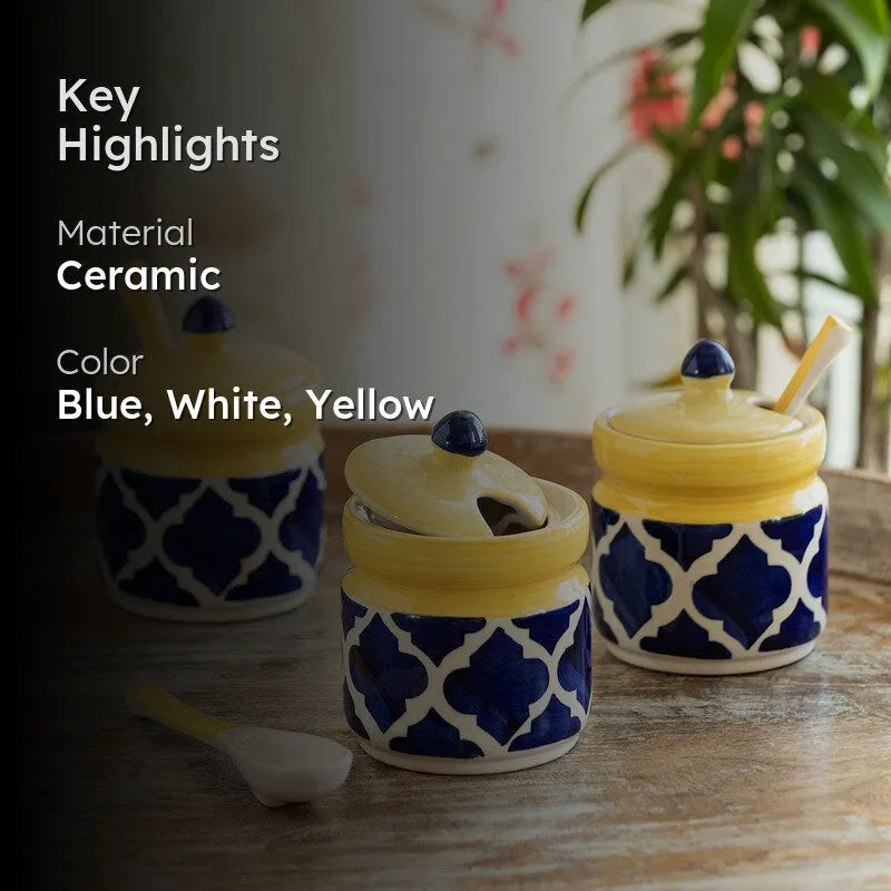 Oakspice Ceramic Jar Set - Six Piece Set media 2