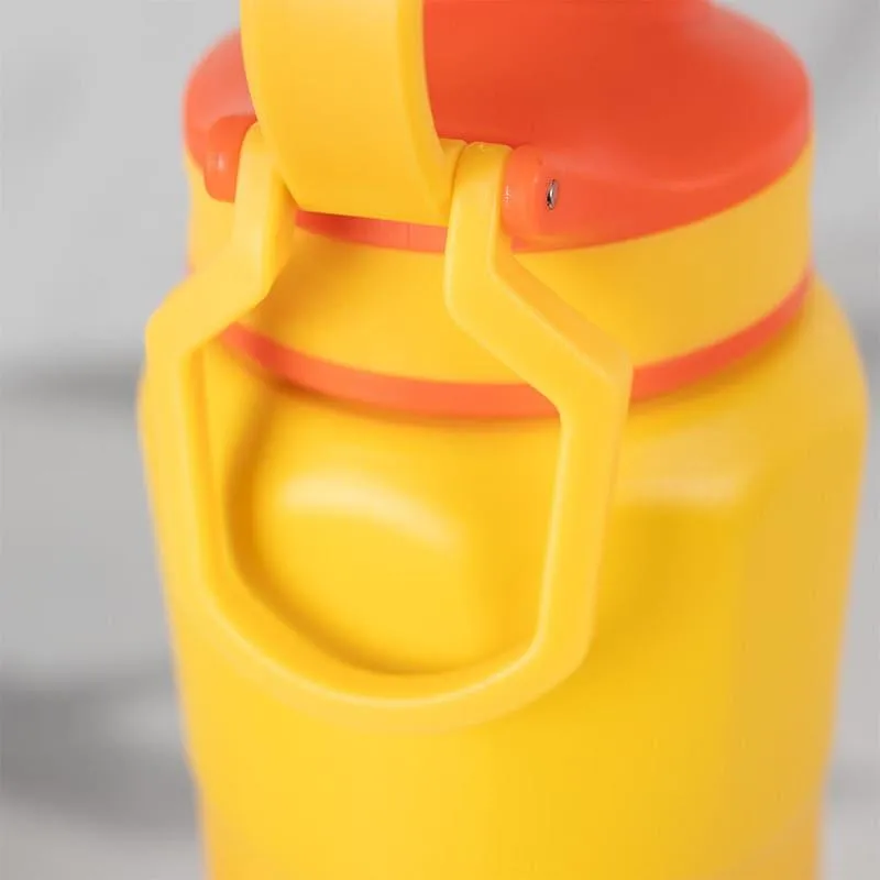 Serene Sip Hot & Cold Thermos Water Bottle (Pink & Yellow, 800 mL Each) - Set Of Two media 6