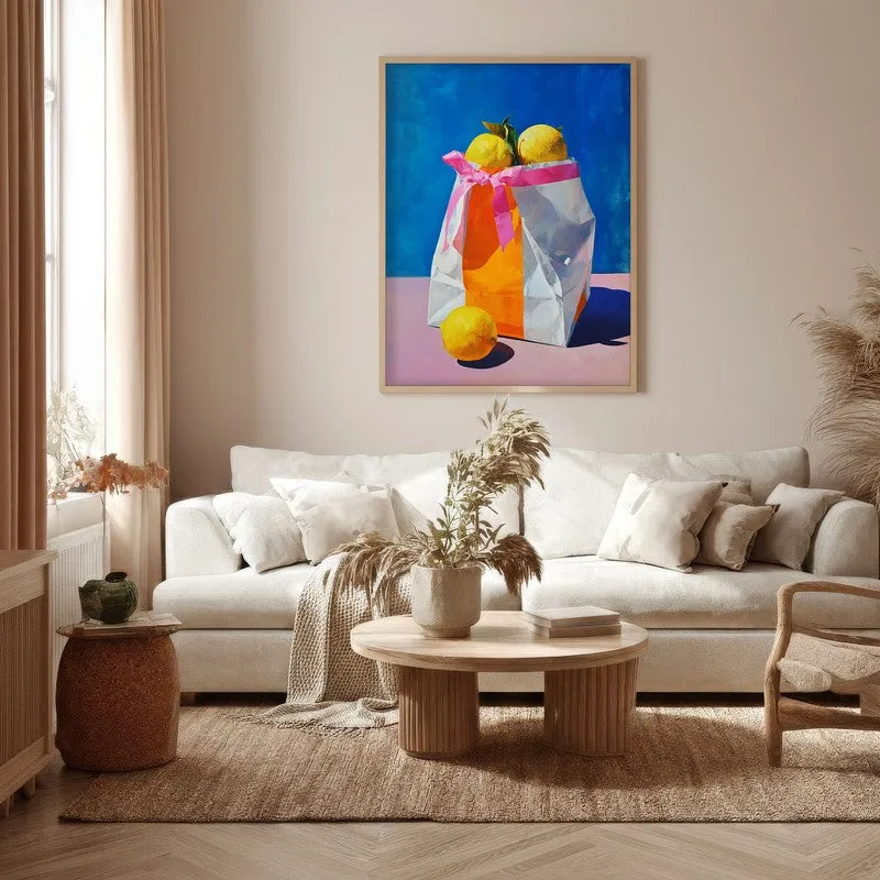 Luneth Canvas Wall Painting With Brown Frame media 5
