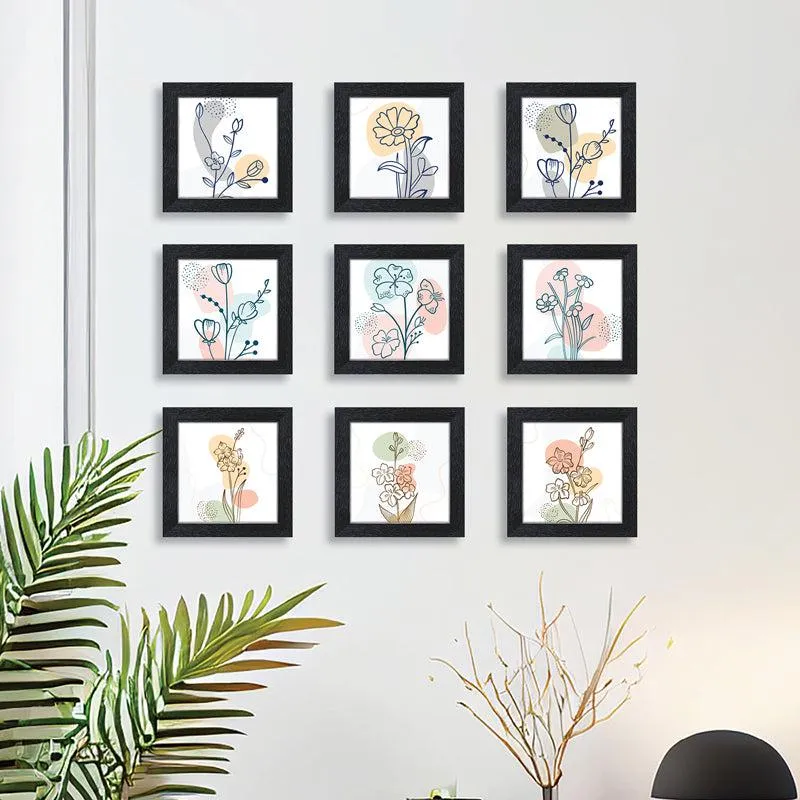 Nineo Floral Wall Art - Set Of Nine media 1