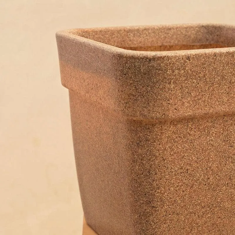 Ugaoo Barca Square Small Planter - Sand media 4