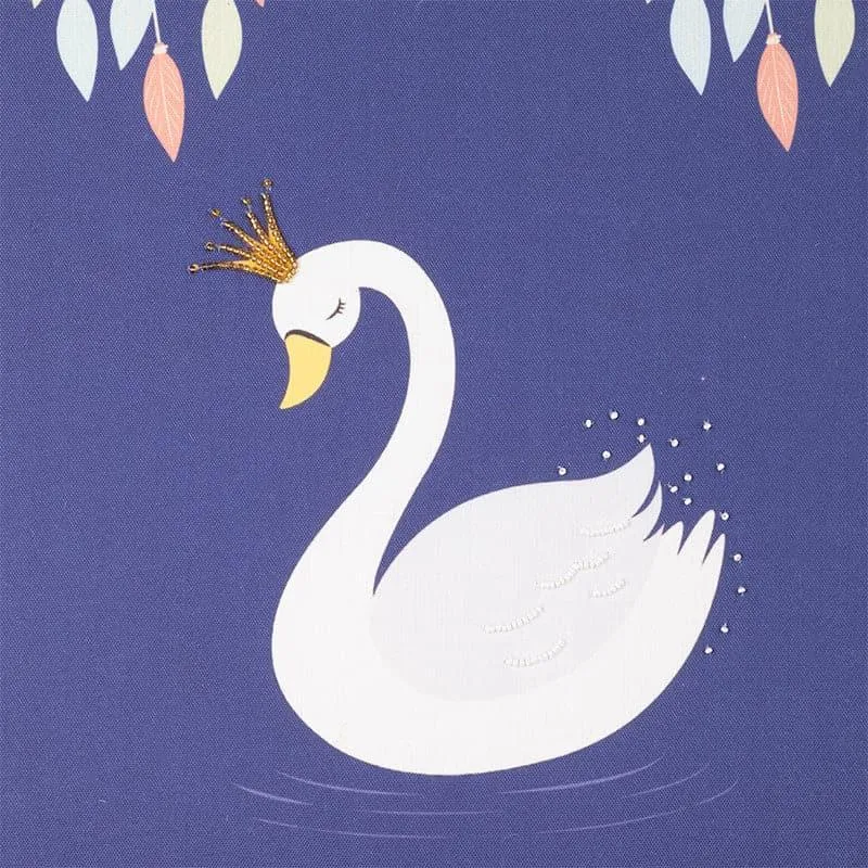 Queen Swan MDF & Fabric Wall Accent media 3