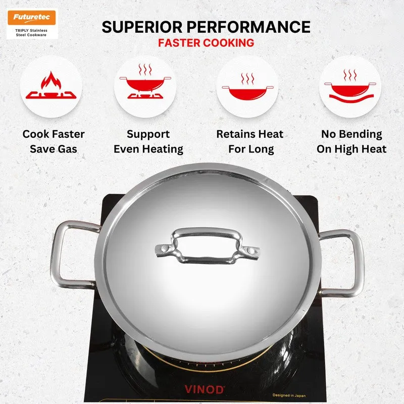 Kraft Cook Craze Kadhai With Lid - 2400 mL media 9