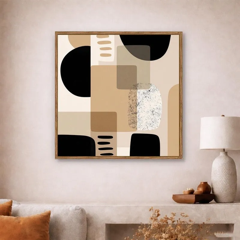 Color Grid Canvas Wall Art With Frame media 3