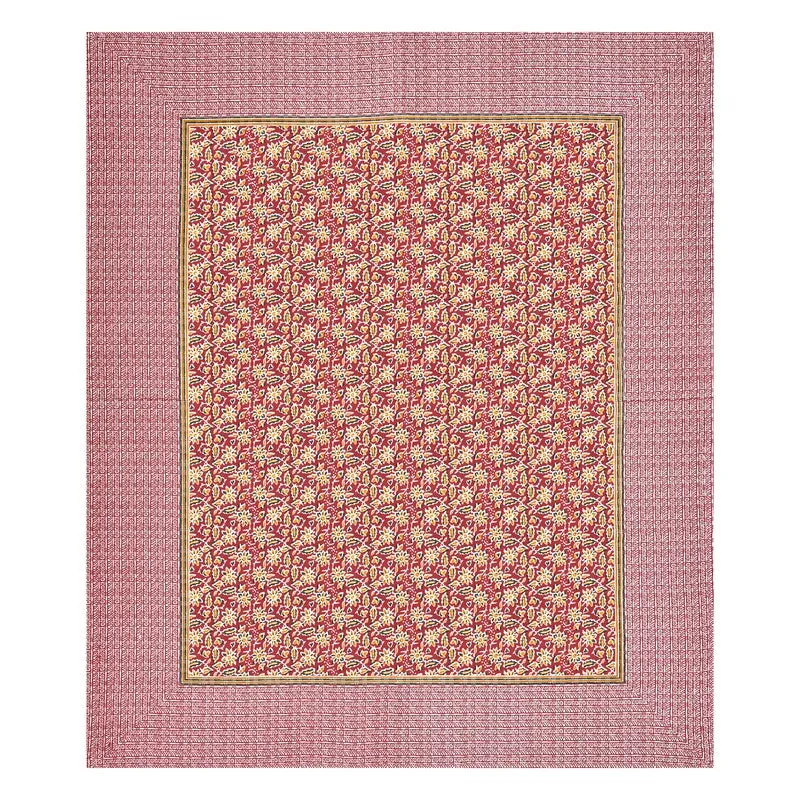 PlushRest Cotton Bedsheet (Red) - 144 TC media 4