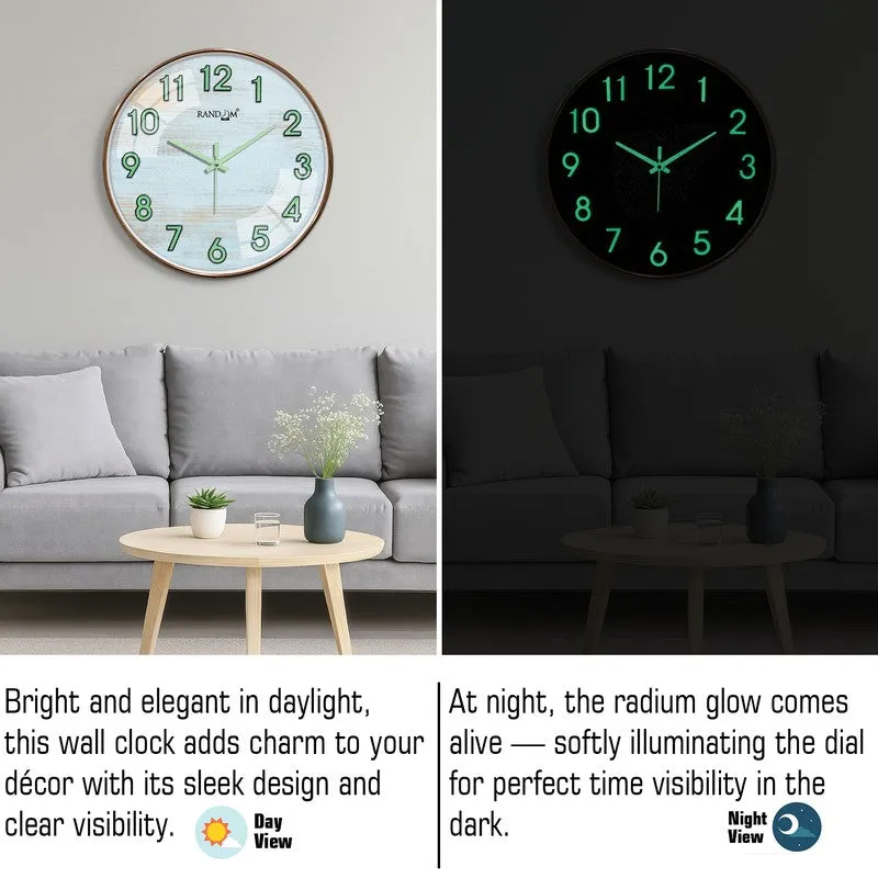 Aelora Round Modern Plastic Wall Clock - White media 5